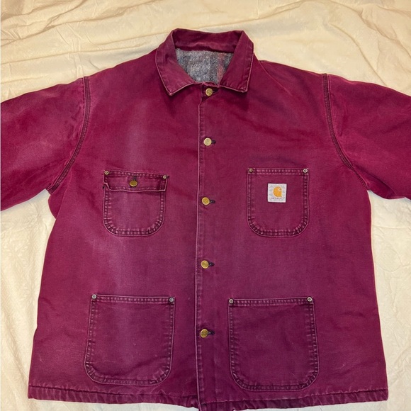 Carhartt Burgundy Work Jacket - Picture 2 of 8